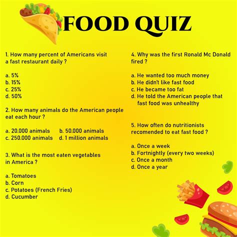 Food Trivia Questions And Answers Epub