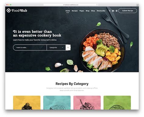 Food Website Templates Free