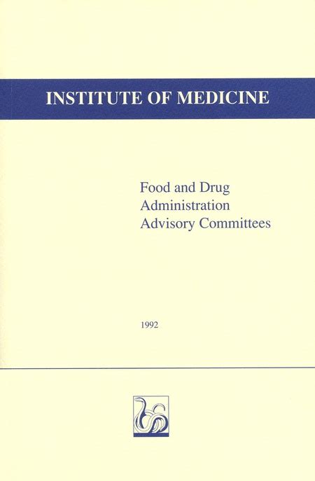 Food and Drug Administration Advisory Committees Epub