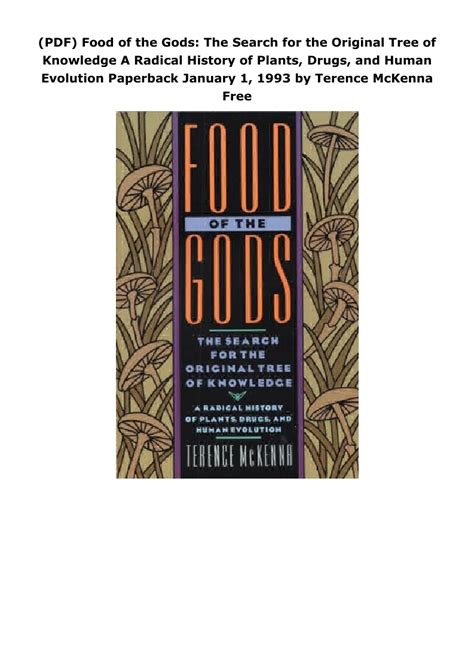 Food of the Gods: The Search for the Original Tree of Knowledge A Radical History of Plants PDF