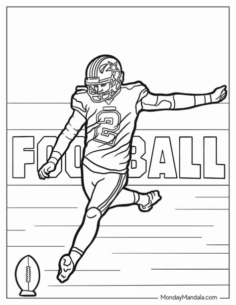 Football Coloring Page Printable