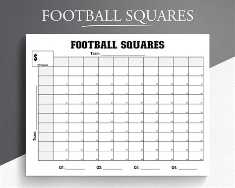 Football Square Template