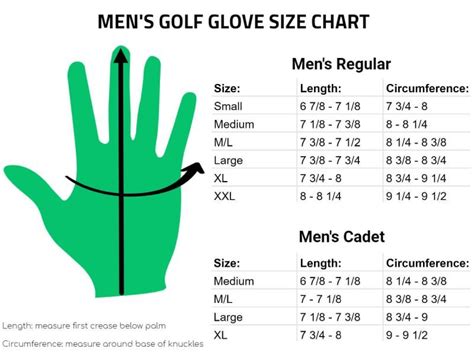 Footjoy Golf Glove Sizing Chart
