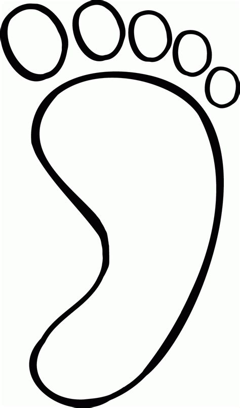Footprints Outline Printable