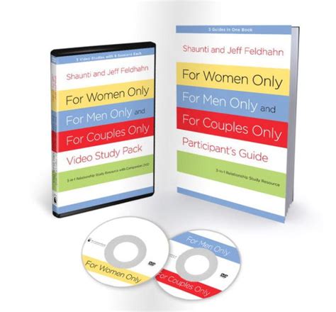 For Women Only For Men Only and For Couples Only Video Study Pack Three-in-One Relationship Study Resource with Companion DVD Doc