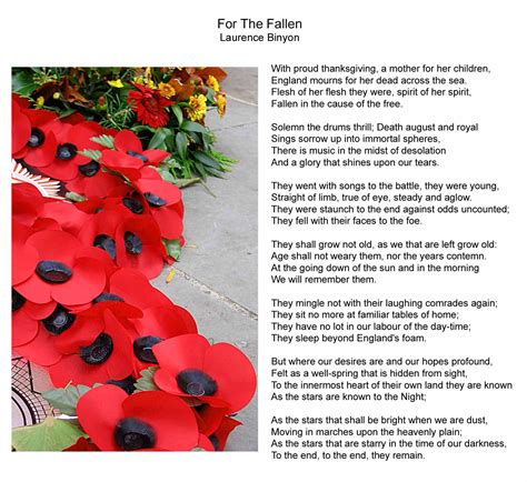 For the Fallen: