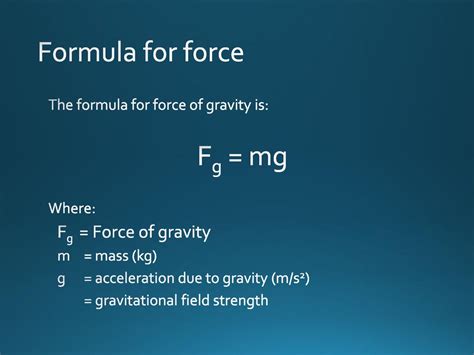 Force: 10 Striking Applications of the Formula mg