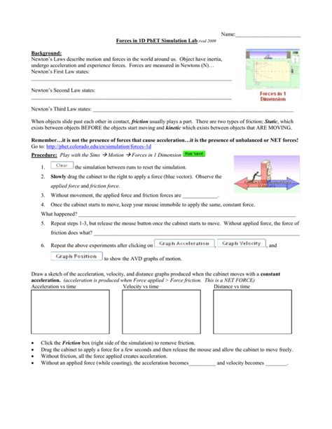 Forces In 1d Phet Simulation Lab Answers Ebook PDF