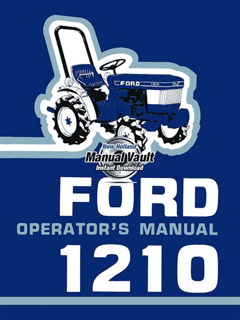 Ford 1210 Tractor Manual Ebook Kindle Editon