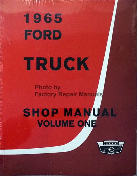 Ford 1965 F100 Repair Manual Ebook Kindle Editon