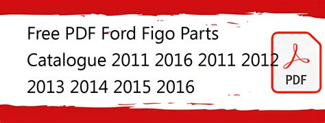 Ford Figo Parts Catalog