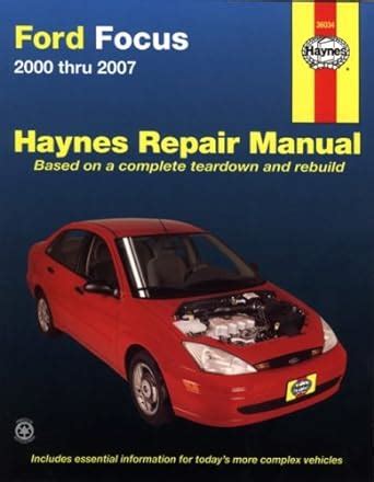 Ford Focus 2000 Thru 2007 Haynes Repair Manual Pdf Ebooks Reader