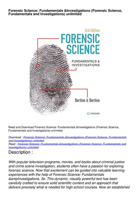 Forensic Science Fundamentals Answer Key Kindle Editon