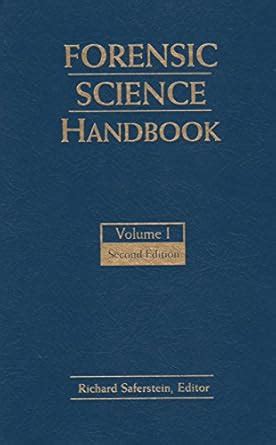 Forensic Science Handbook Volume 1 2nd Edition Reader