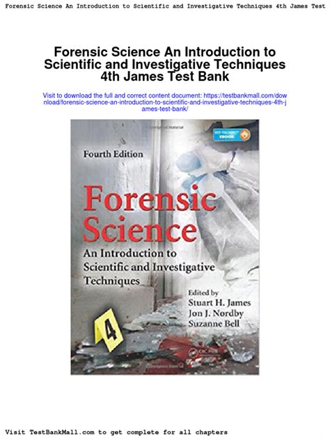 Forensic Science Introduction Scientific Investigative Reader