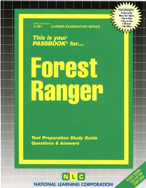 Forest RangerPassbooks Career Examination Series C-281 Kindle Editon