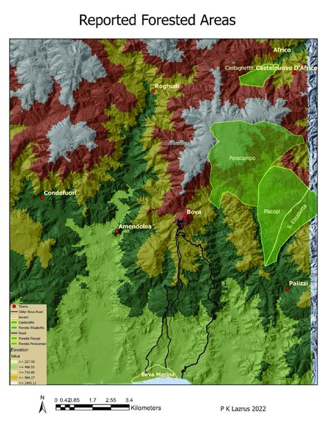 Forested Areas: