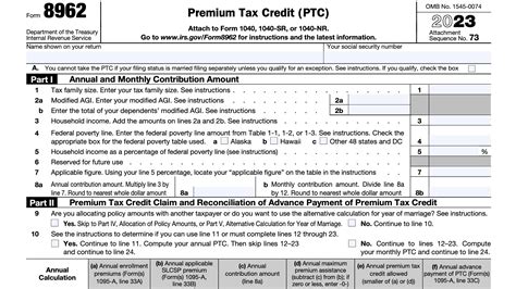 Form 8962: A Comprehensive Guide with Instructions