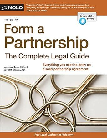 Form a Partnership The Complete Legal Guide Reader