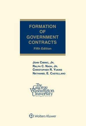 Formation of Goverment Contracts Reader