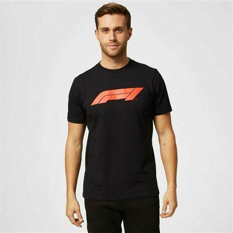 Formula 1 Tech Collection F1 Men's Large Logo T-Shirt Black: Immerse Yourself in Racing Excellence