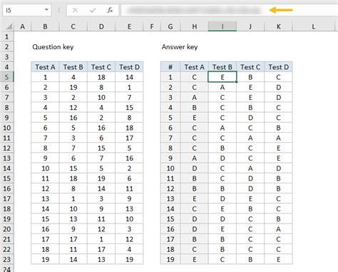 Formula Challenge Answer Key Doc