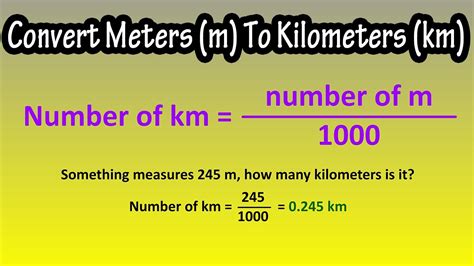 Formula for Meters to Kilometers: Making Sense of Distance Measurements