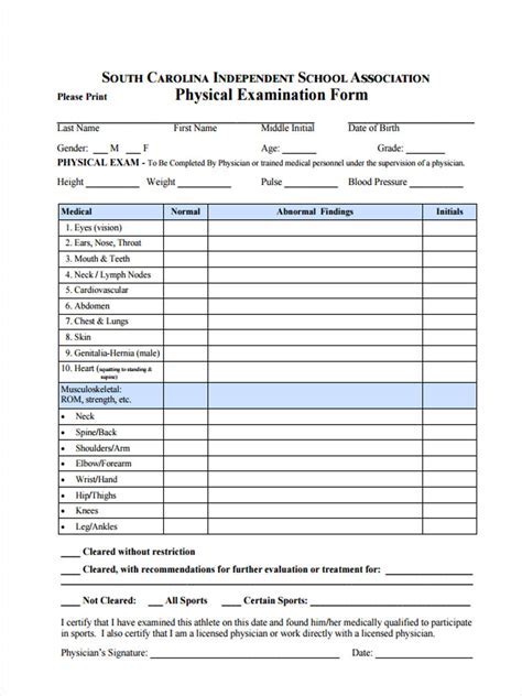Fort Hays State University Physical Forms 2024