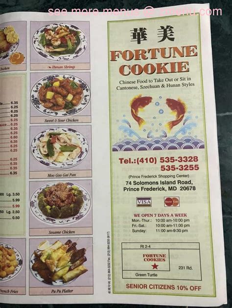 Fortune Cookie Restaurant Prince Frederick: A Culinary Delight in Calvert County