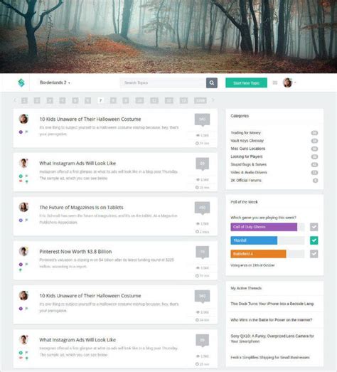 Forum Site Template