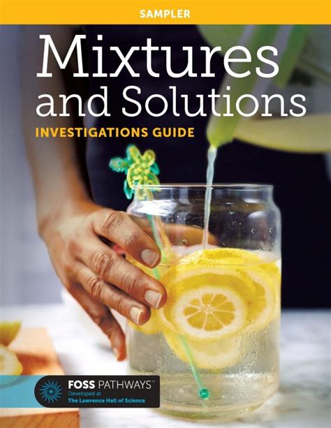 Foss Science Mixtures And Solutions PDF