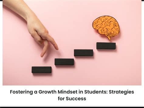 Foster a Growth Mindset: