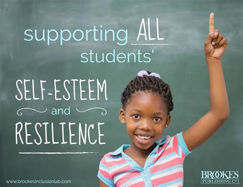 Foster self-confidence and self-esteem: