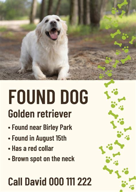 Found Dog Flyer Template