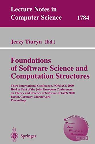 Foundation of Software Science and Computation Structures Third International Conference Kindle Editon