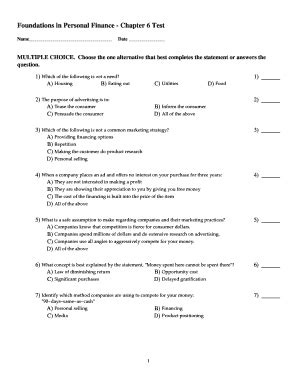 Foundations In Personal Finance Answer Key 6 PDF