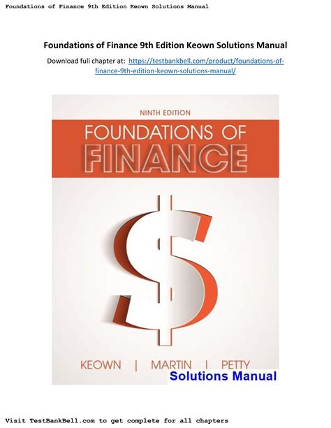 Foundations Of Finance Solutions Epub