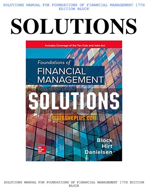 Foundations Of Financial Management Solutions Ebook Doc