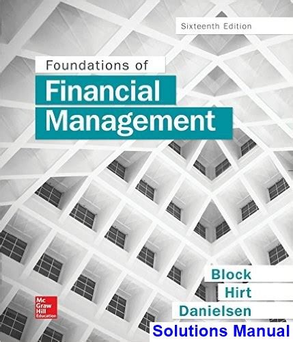 Foundations Of Financial Management Solutions Ebook Doc