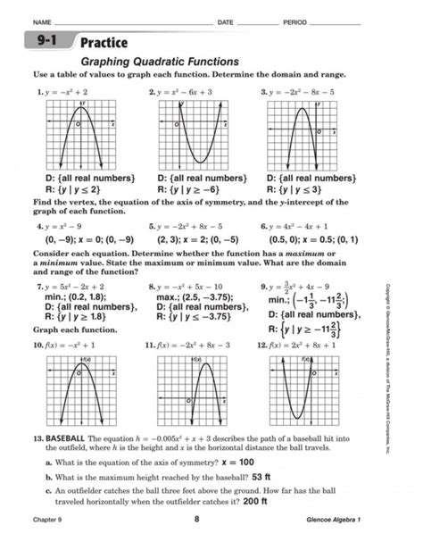 Foundations Of Functions Algebra 1 Answer Key PDF