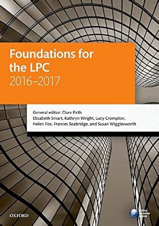 Foundations for the LPC 2015-16 Blackstone Legal Practice Course Guide Doc