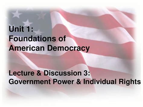 Foundations of American Democracy: