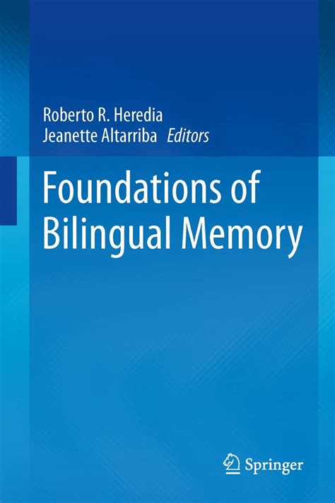 Foundations of Bilingual Memory Epub