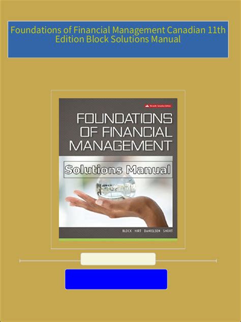 Foundations of Financial Management: The Ultimate Block PDF