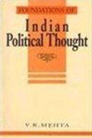 Foundations of Indian Political Thought An Interpretation : From Manu to the Present Day Revised Edi Doc