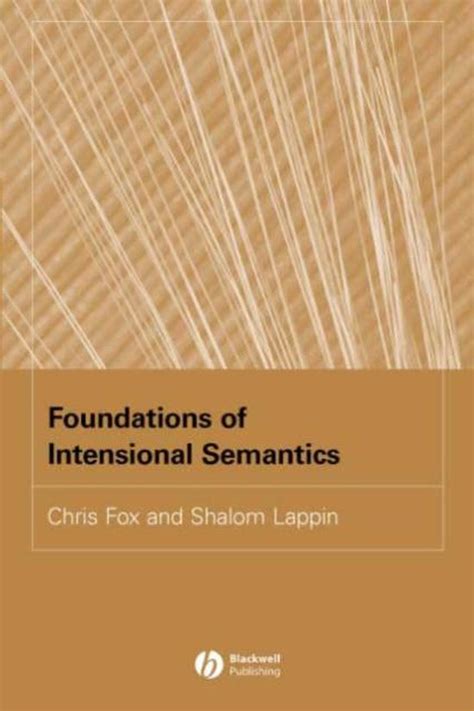 Foundations of Intensional Semantics Kindle Editon