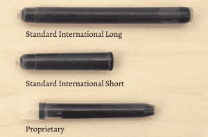 Fountain Pen Cartridge Compatibility Chart