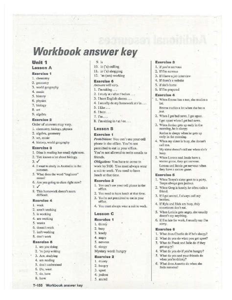 Four Corners 3 Workbook Answer Doc