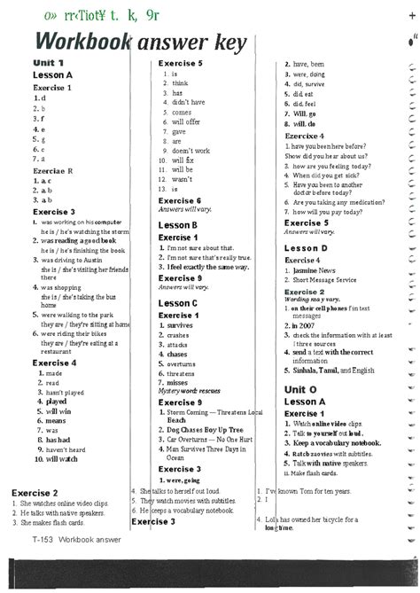 Four Corners 3workbook Answers Key PDF