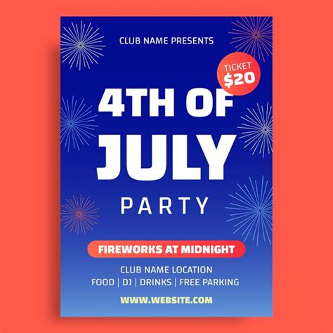 Fourth Of July Flyer Template